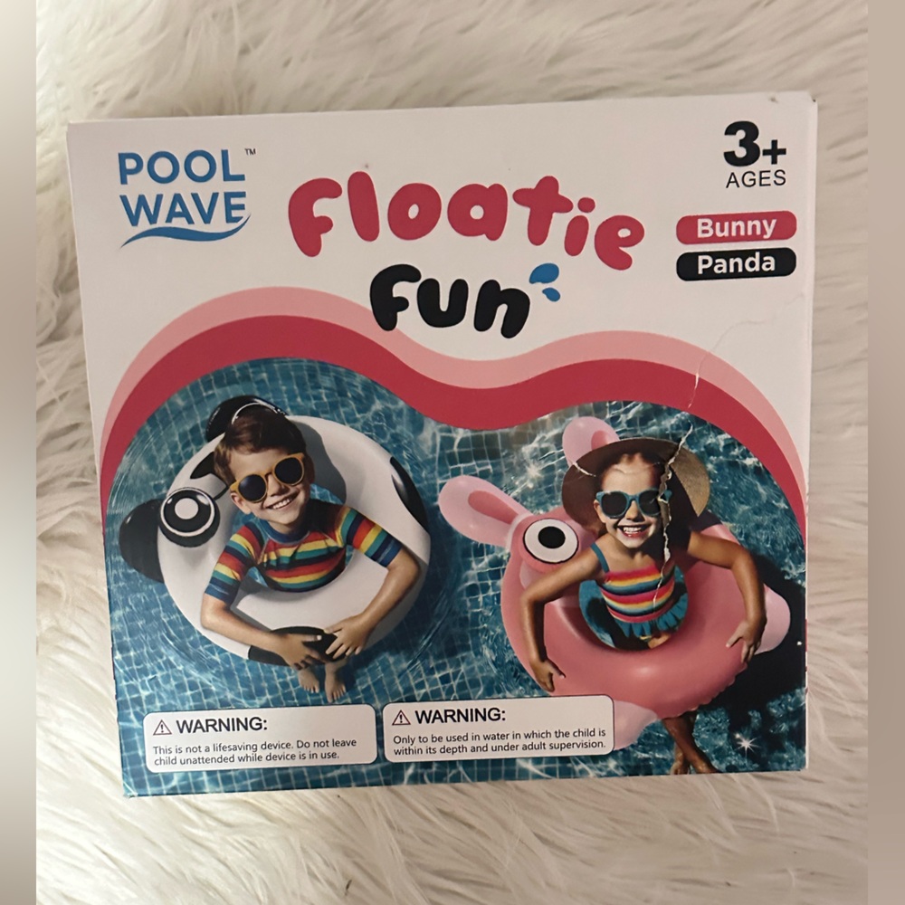 Pool Wave Floatie Fun Bunny and Panda